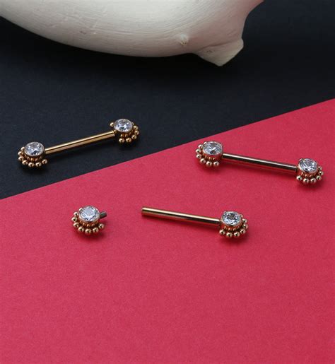 nipple jewelry rose gold|Titanium Nipple Rings .